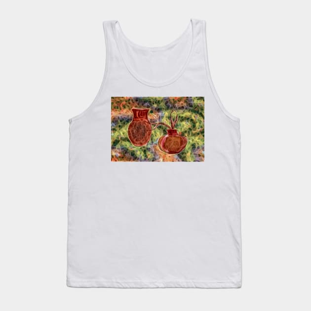 Ceramic Pots Tank Top by Mila-Ola_Art